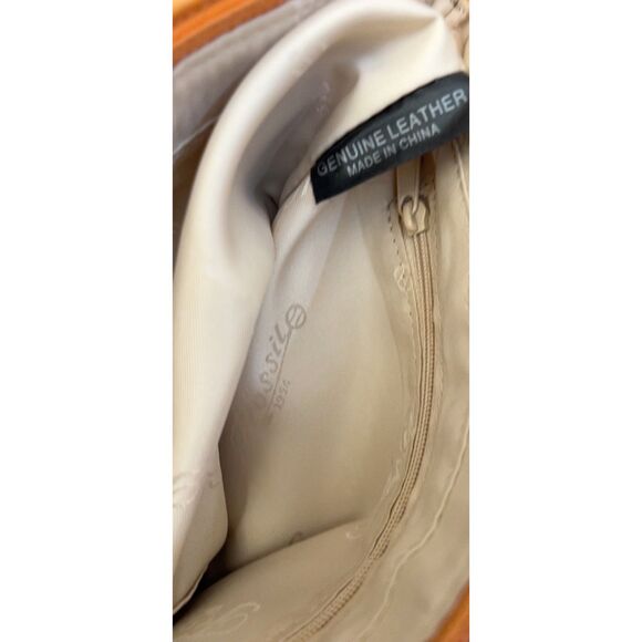 Fossil top handle/shoulder pebbled leather bag - Picture 4 of 9